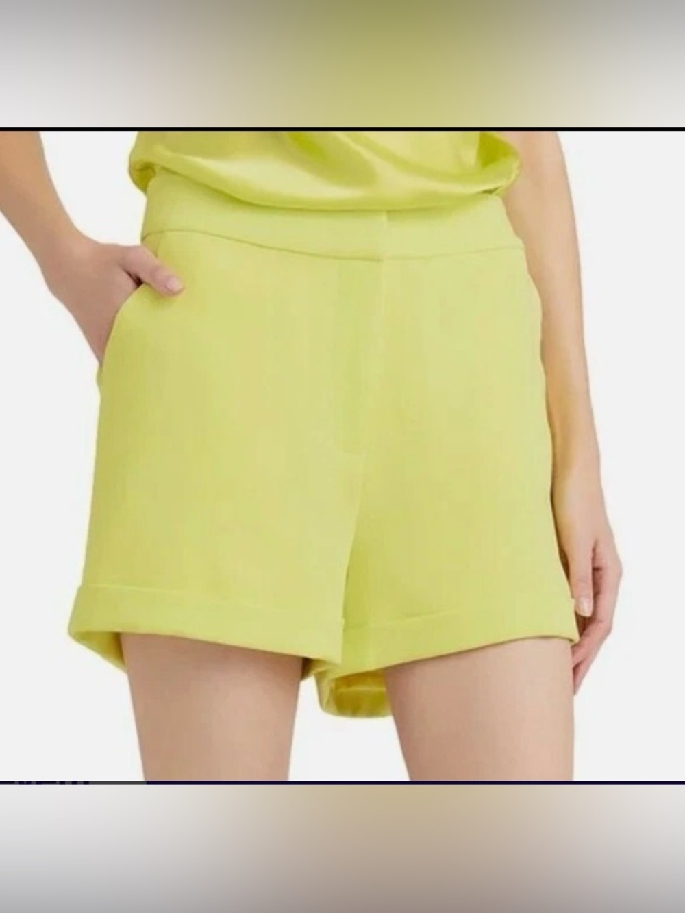 Cinq A Sept: Tailored Shorts, KEY LIME